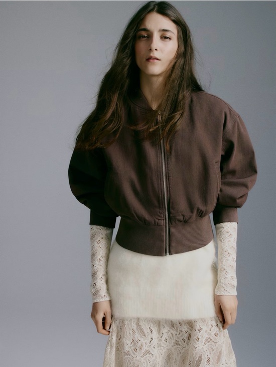 H&M Jackets & Blazers - H&M Chocolate Brown Bomber Jacket